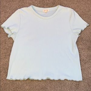 Baby blue crop top